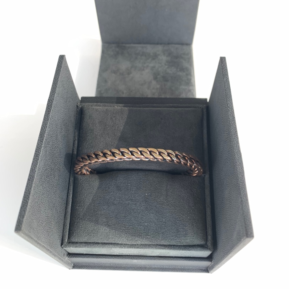 David Yurman Woven Cuff Bracelet (Copper & Silver)